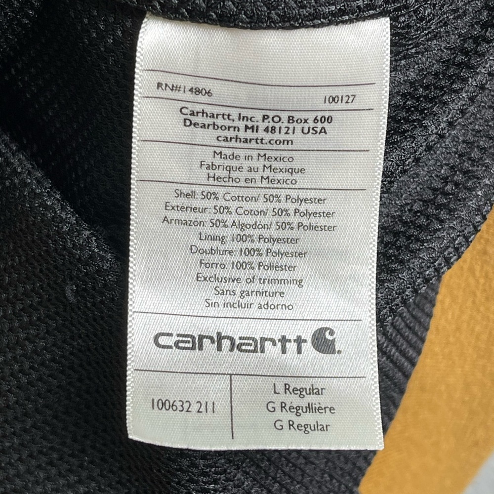 Carhartt Hoodie Brown Full Zip Rain Defender Rutland Thermal Lined jacket - Picture 5 of 6